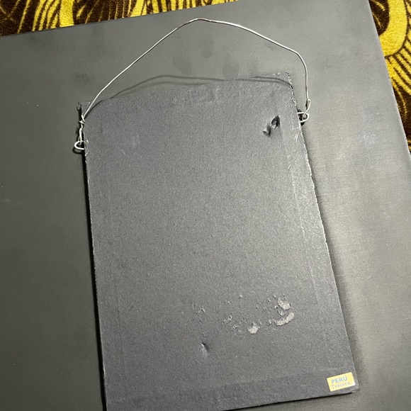 Frida Khalo Artisan Made Foil Painted Wooden Frame Mirror Made in Peru - Picture 8 of 8